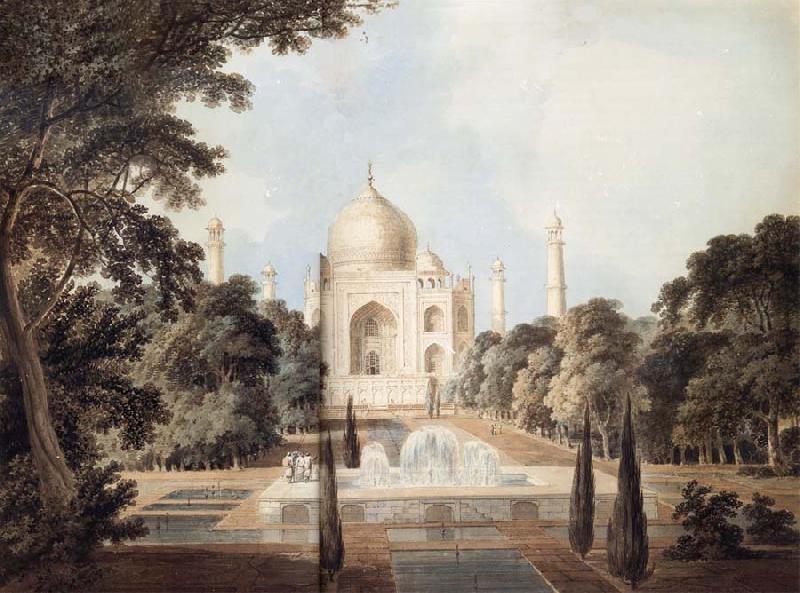 Thomas Daniell South View of the Taj Mahal at Agra Sweden oil painting art